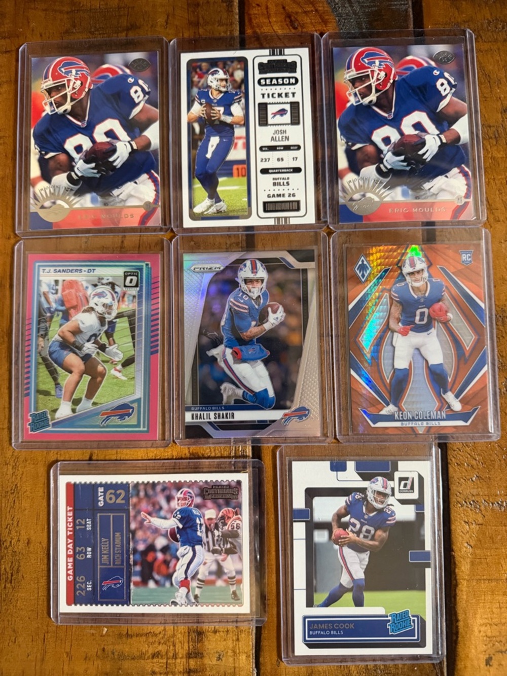 Panini Buffalo Bills Football Card Lot - Blue, Red, White